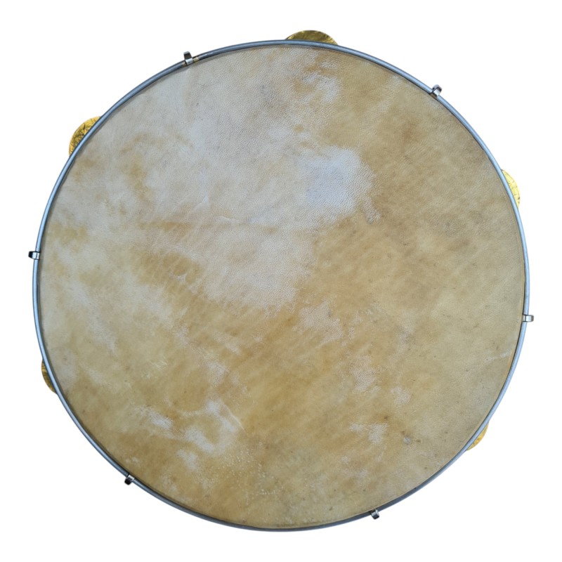 Epirus Def (tambourine) 13'' with natural skin wallnut