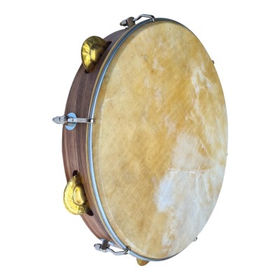 Epirus Def (tambourine) 13'' with natural skin wallnut