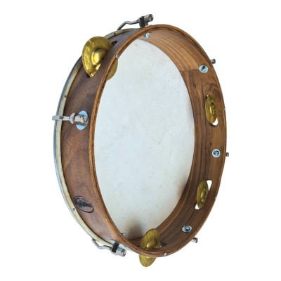 Epirus Def (tambourine) 12'' with natural skin wallnut