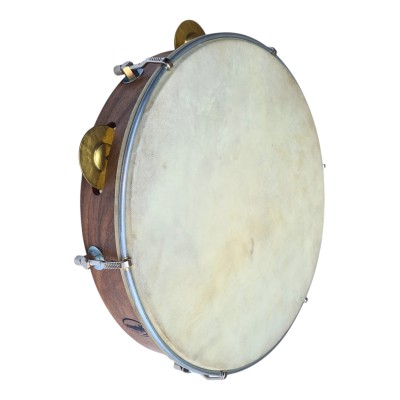 Epirus Def (tambourine) 12'' with natural skin wallnut
