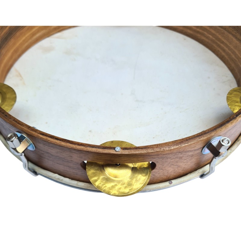 Epirus Def (tambourine) 12'' with natural skin wallnut