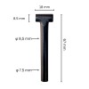 Tuning Peg for Violin and Lyra - Ebony T traditional shape 18mm