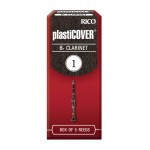 Rico Plasticover Bb Clarinet Reeds, Strength 1.0, 5-pack